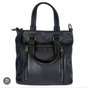 The Sak Black Leather Crossbody Bag